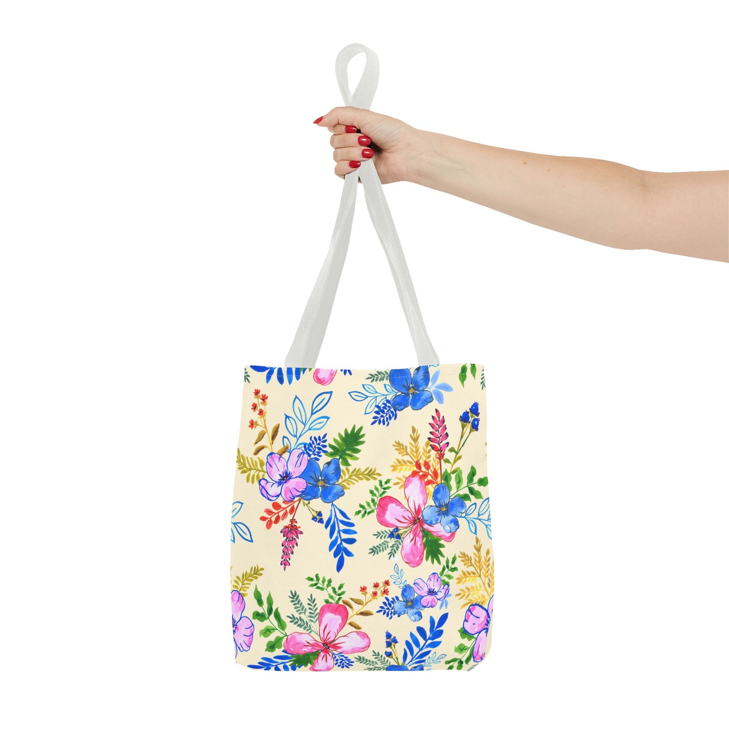 Blooming Harmony in Buttercream Tote Bag
