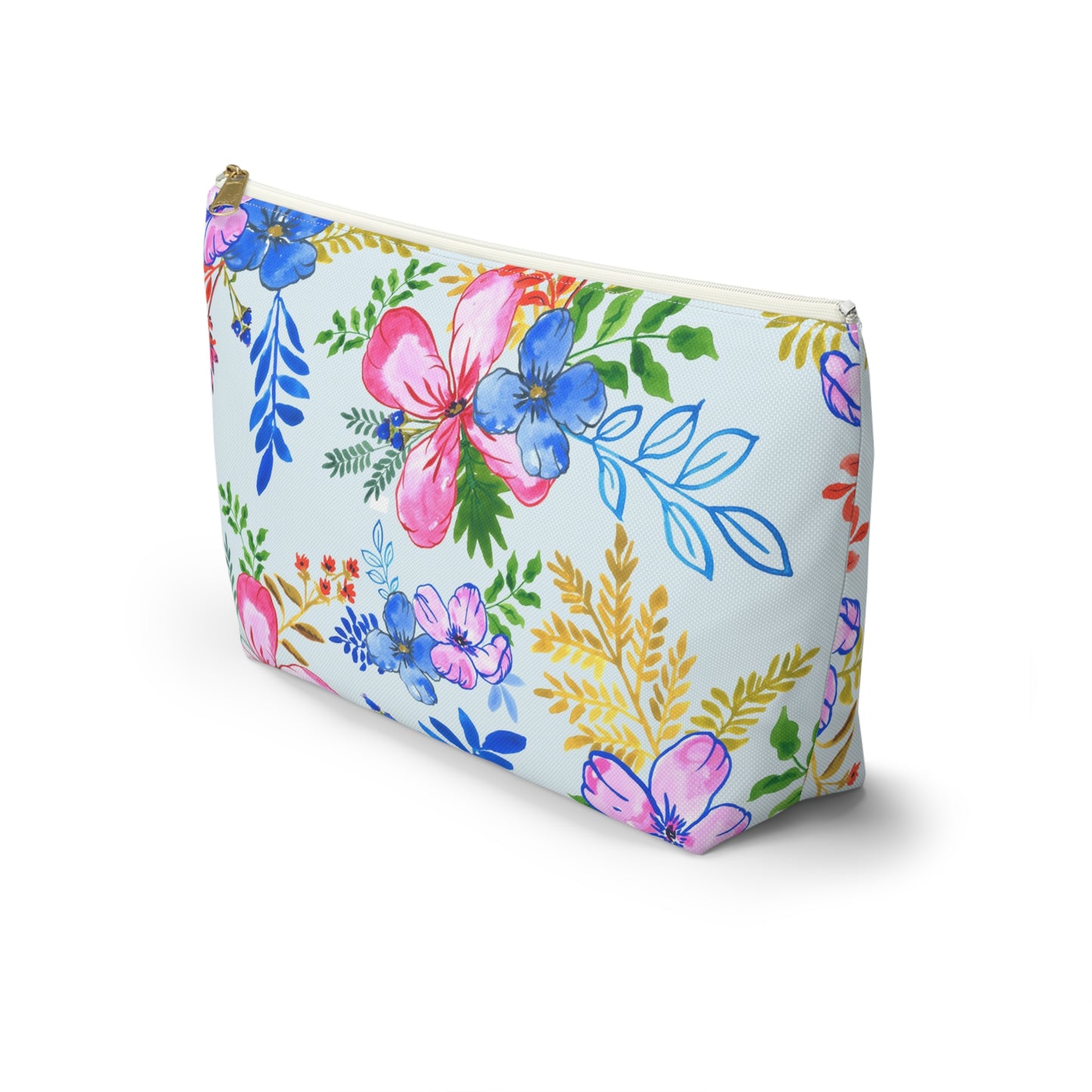 Blooming Harmony in Blue Accessory Bag