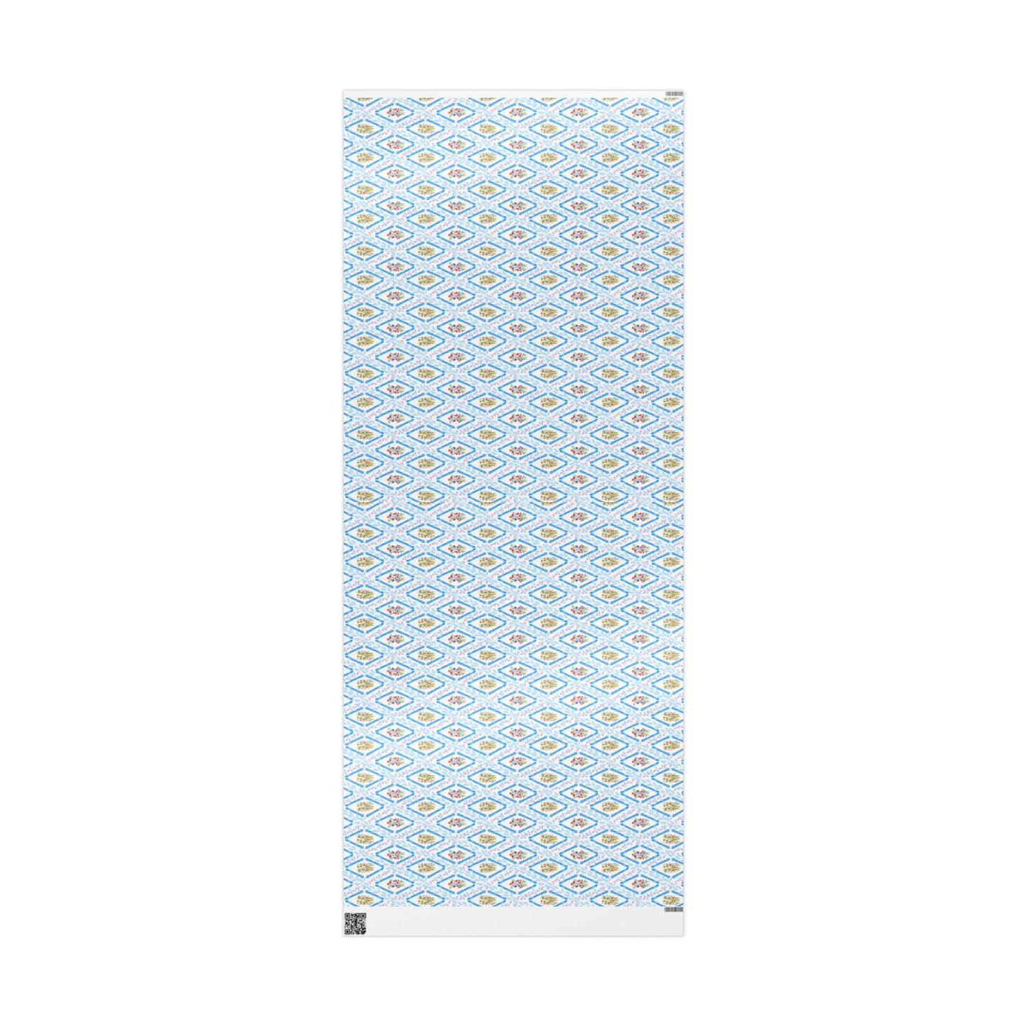 Blooming Harmony Argyle Wrapping Paper