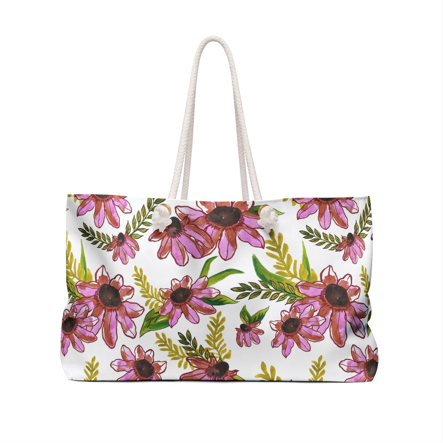 Petal Dance in Rust Weekender Bag