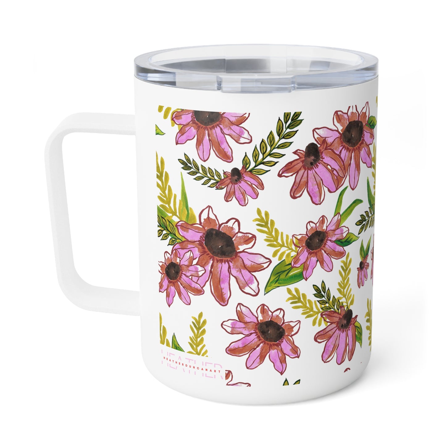 Petal Dance in Rust Insulated Mug