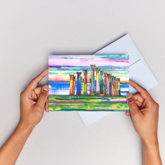 Arboretum in Colors Greeting Card