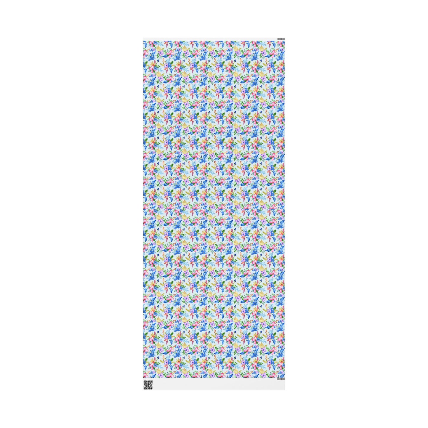 Blooming Harmony in Blue Wrapping Paper