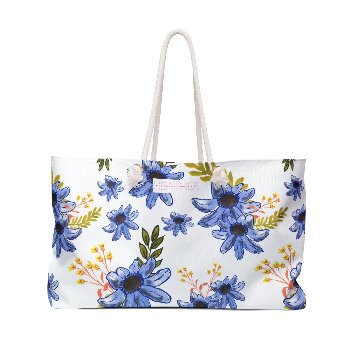 Petal Dance in Blue Weekender Bag