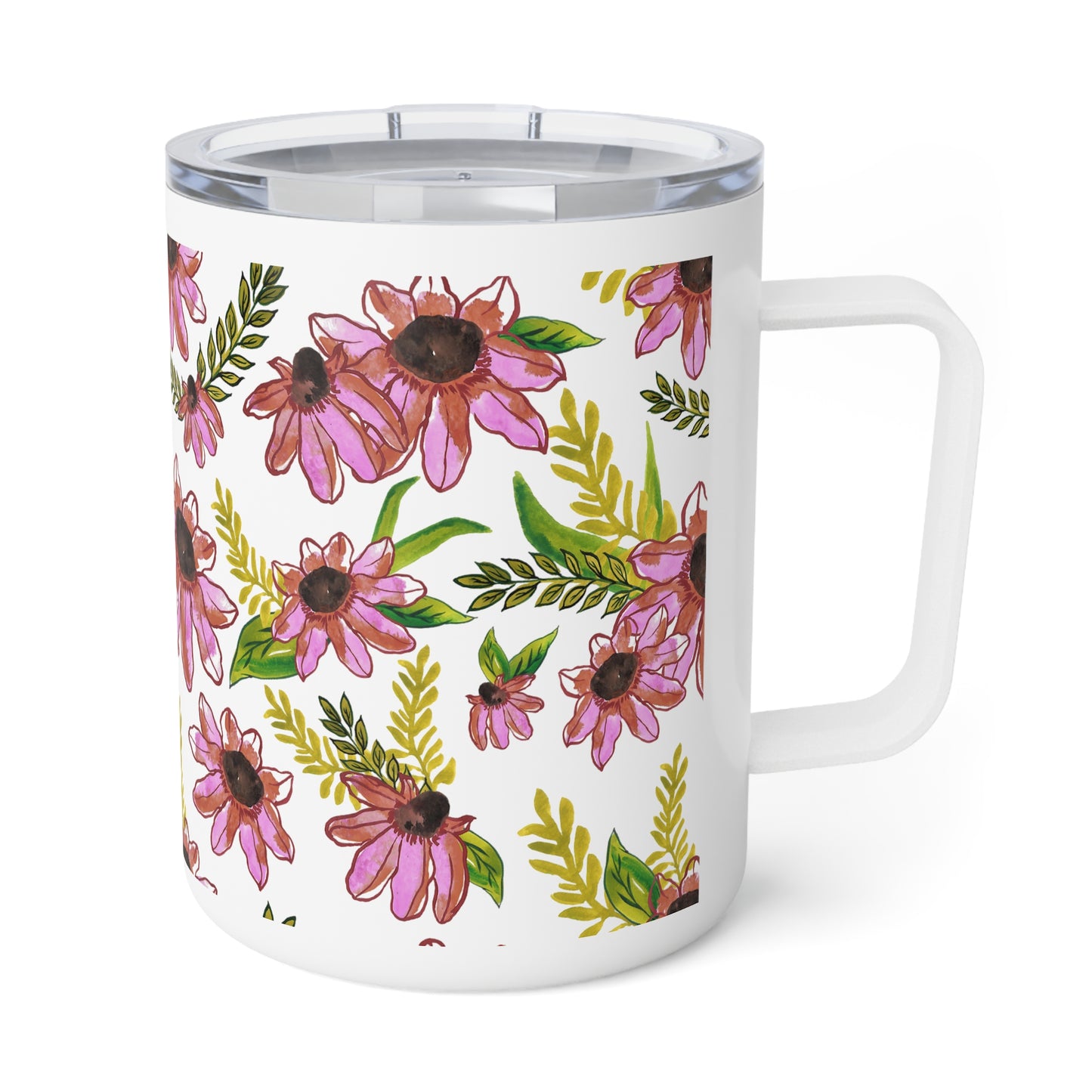 Petal Dance in Rust Insulated Mug