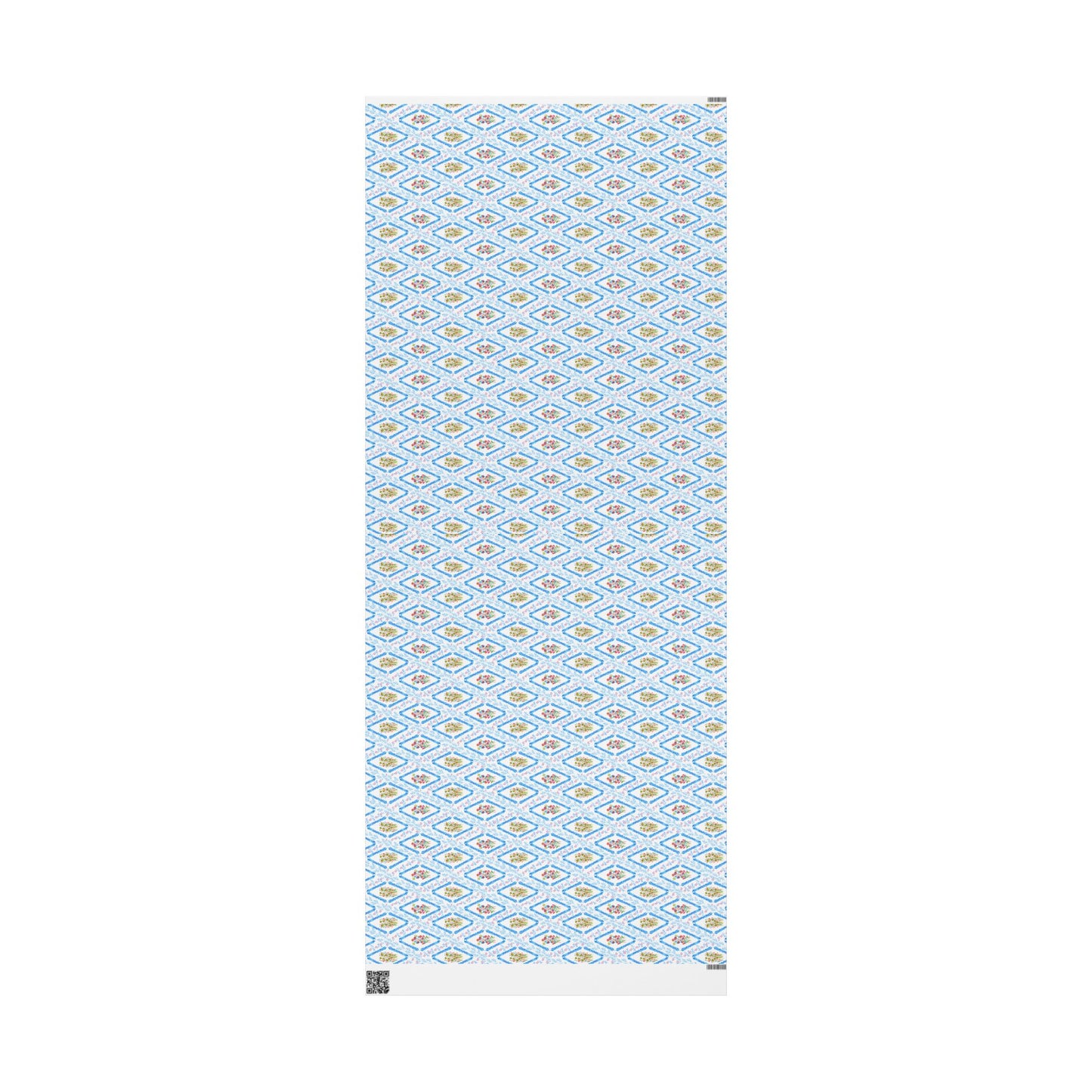 Blooming Harmony Argyle Wrapping Paper
