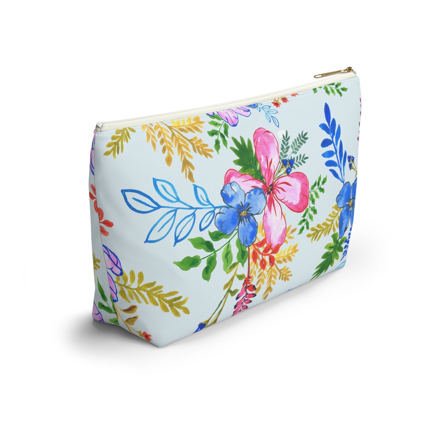 Blooming Harmony in Blue Accessory Bag