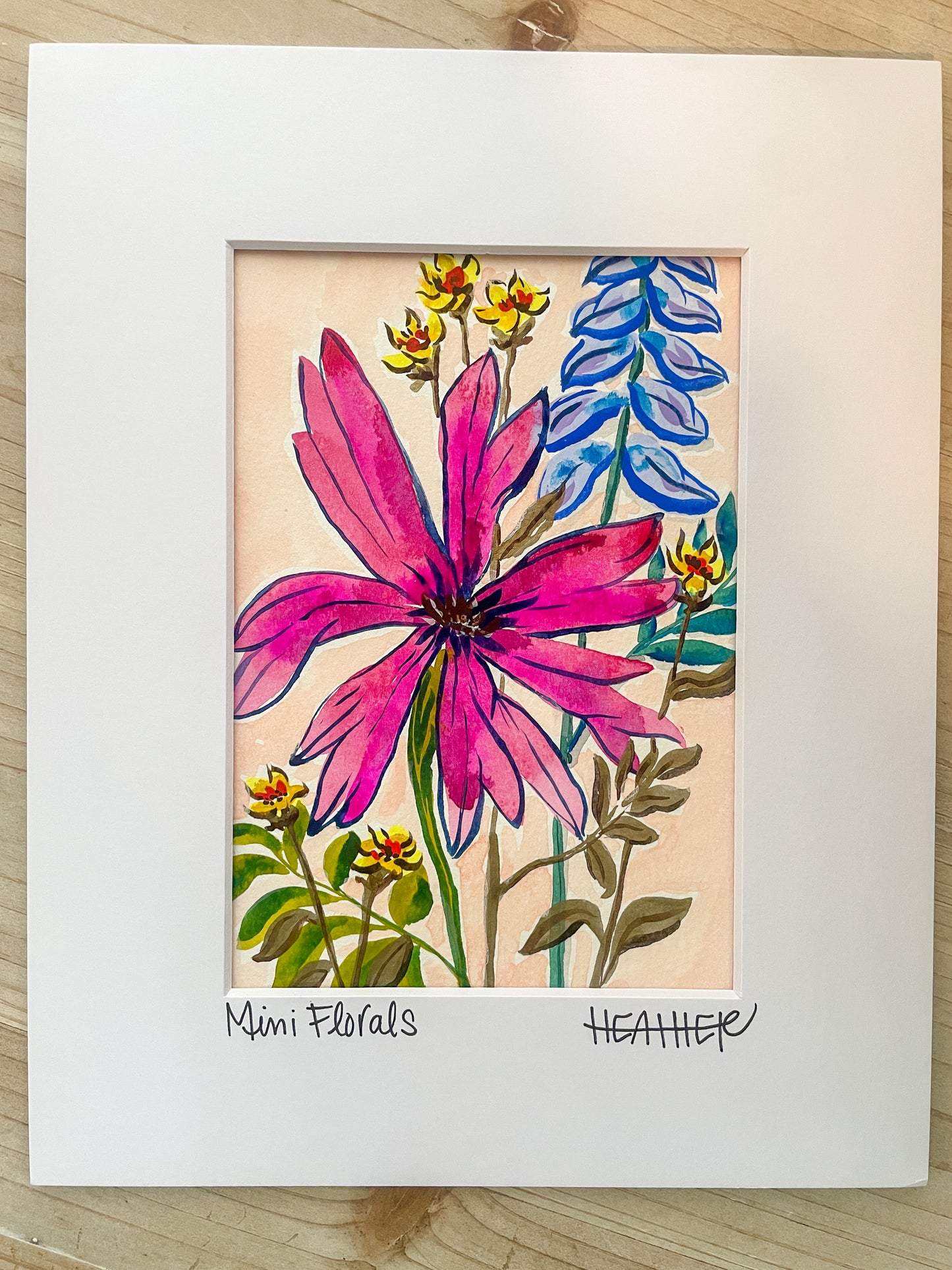 "Deep Blooms" Mini on Paper