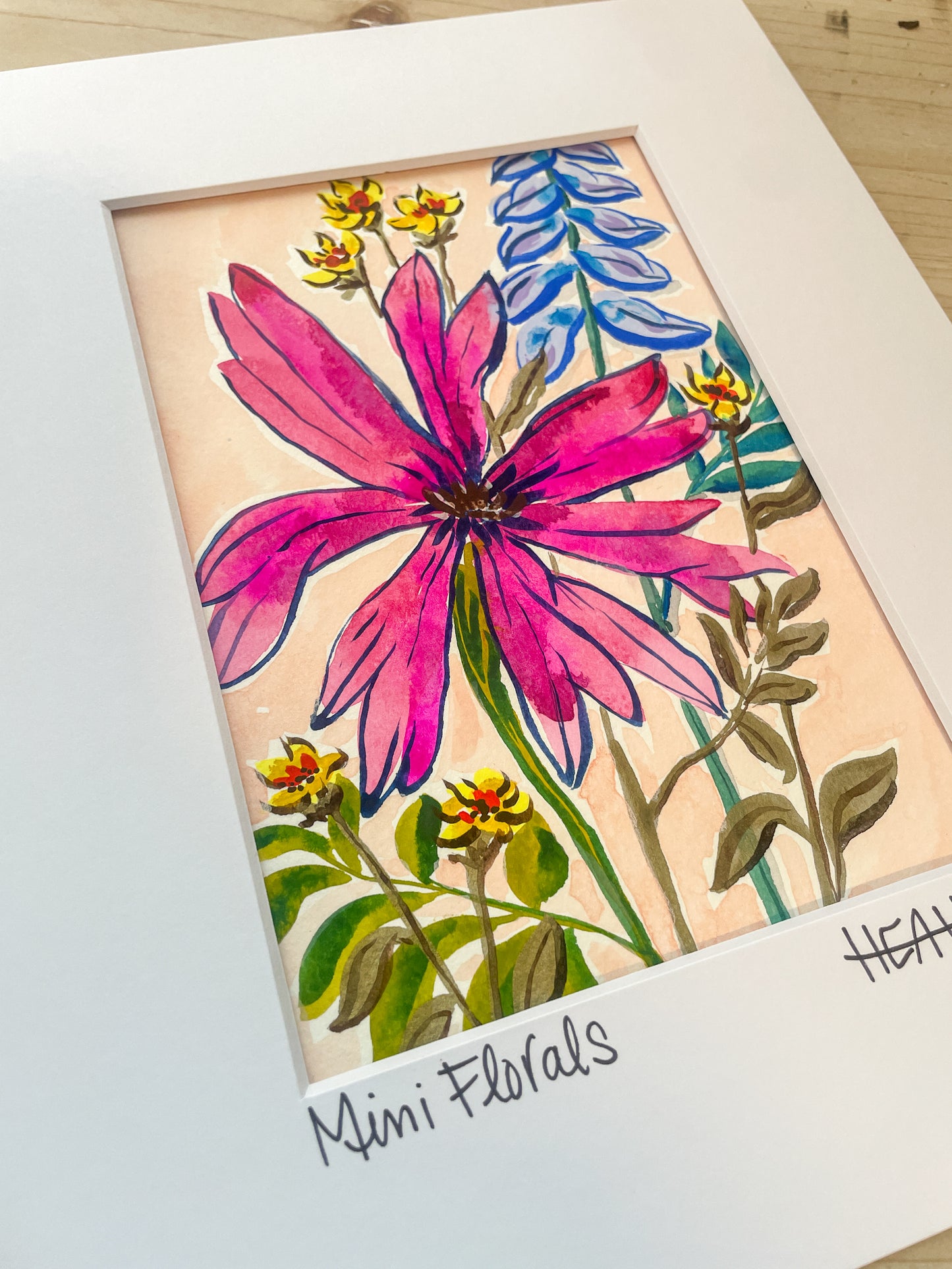 "Deep Blooms" Mini on Paper