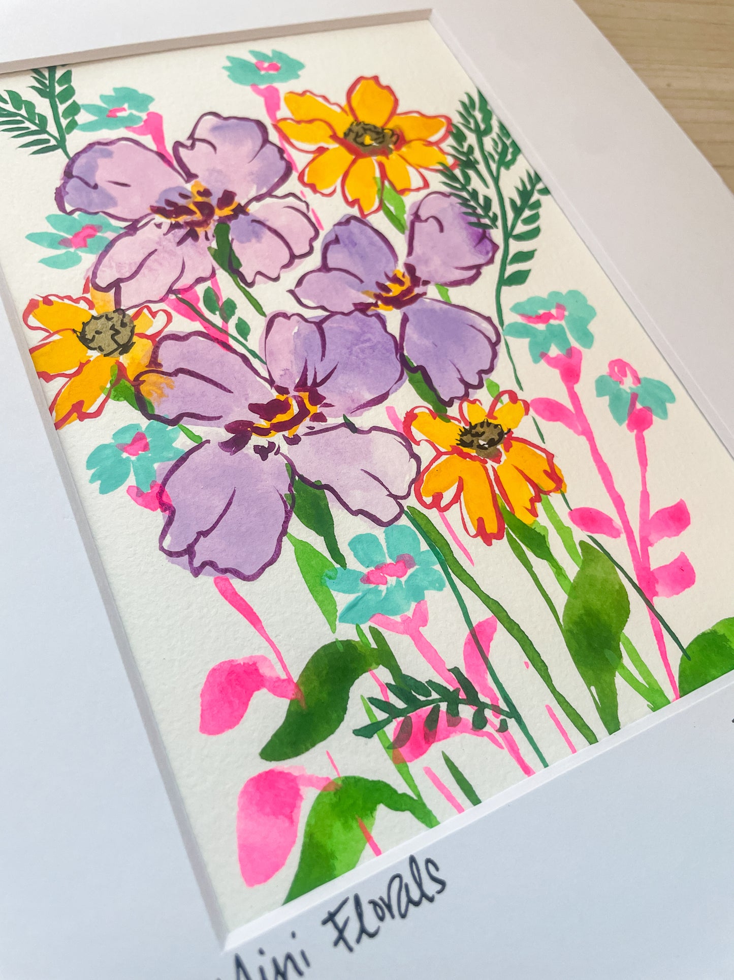 "Lavender Trio" Mini on Paper