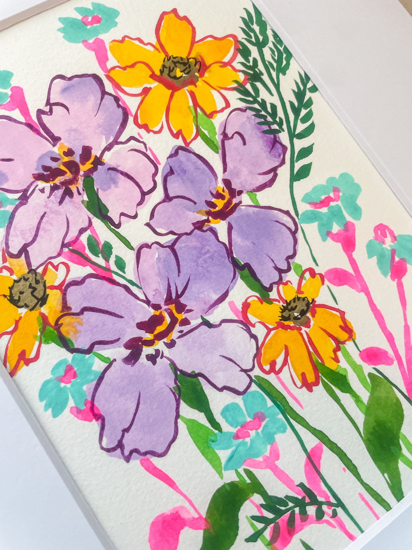 "Lavender Trio" Mini on Paper