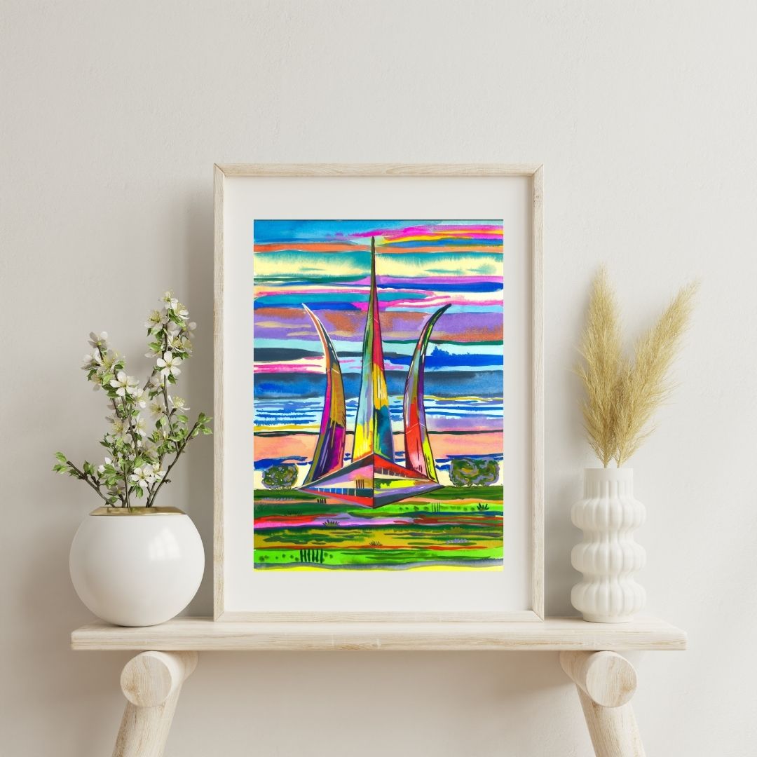 Air Force Memorial in Colors Print