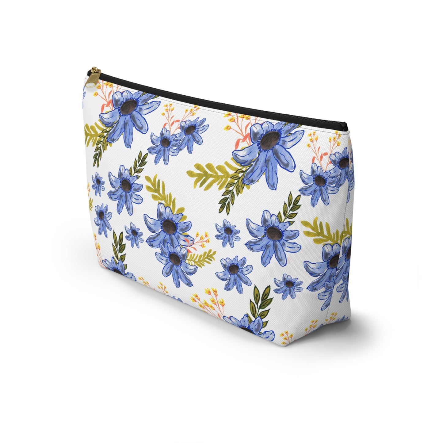 Petal Dance in Blue Accessory Bag (LG)