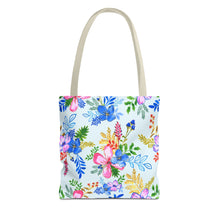 Load image into Gallery viewer, Blooming Harmony in Blue Tote Bag
