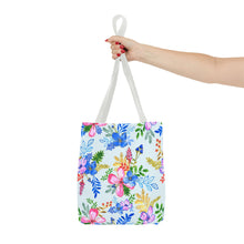 Load image into Gallery viewer, Blooming Harmony in Blue Tote Bag
