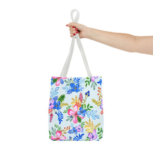 Blooming Harmony in Blue Tote Bag