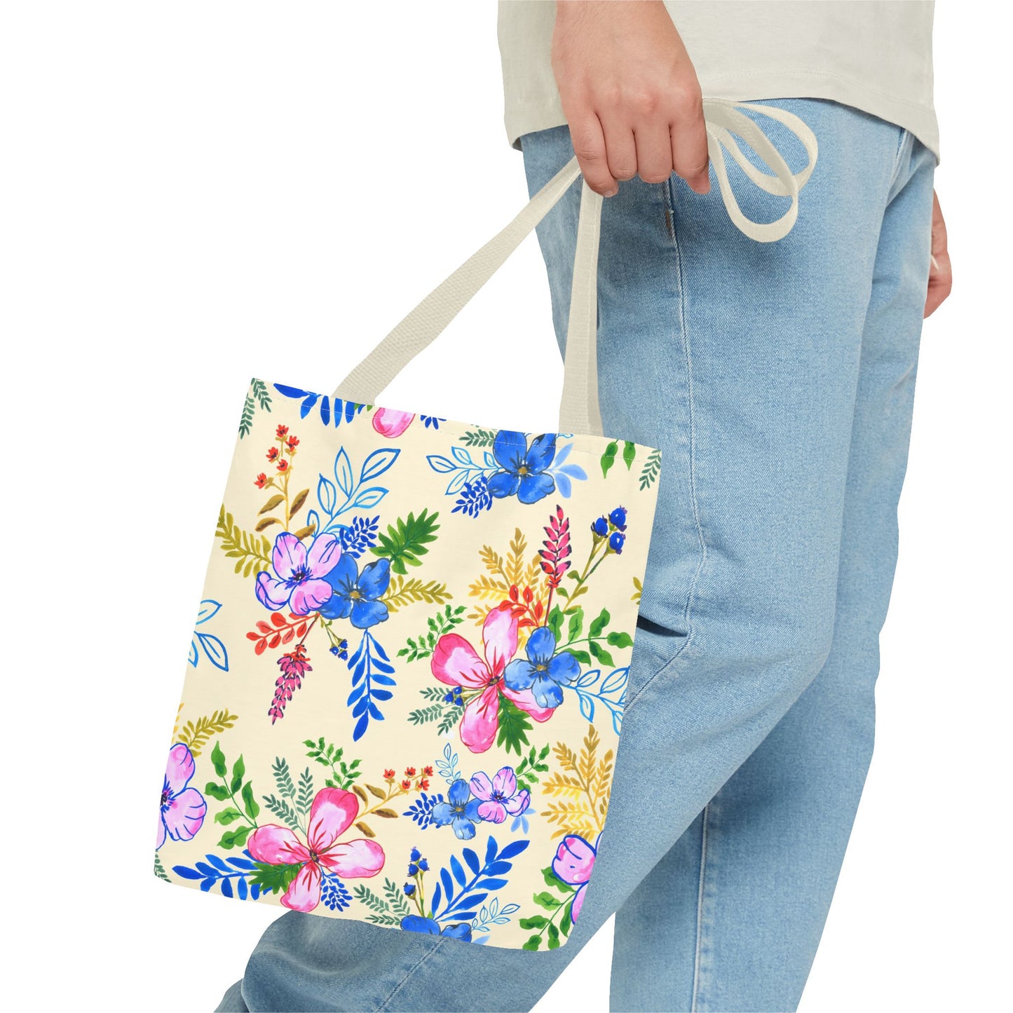 Blooming Harmony in Buttercream Tote Bag