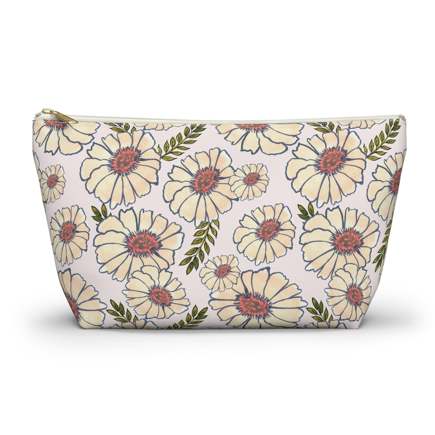 Neutral Blooms Accessory Bag