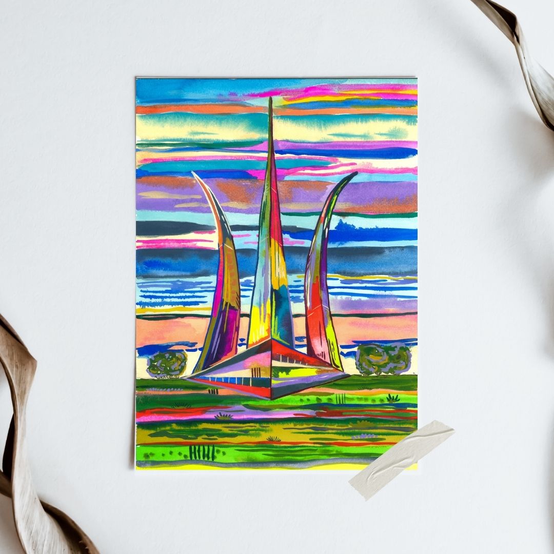 Air Force Memorial in Colors Print