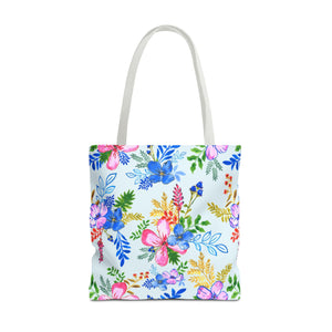 Blooming Harmony in Blue Tote Bag