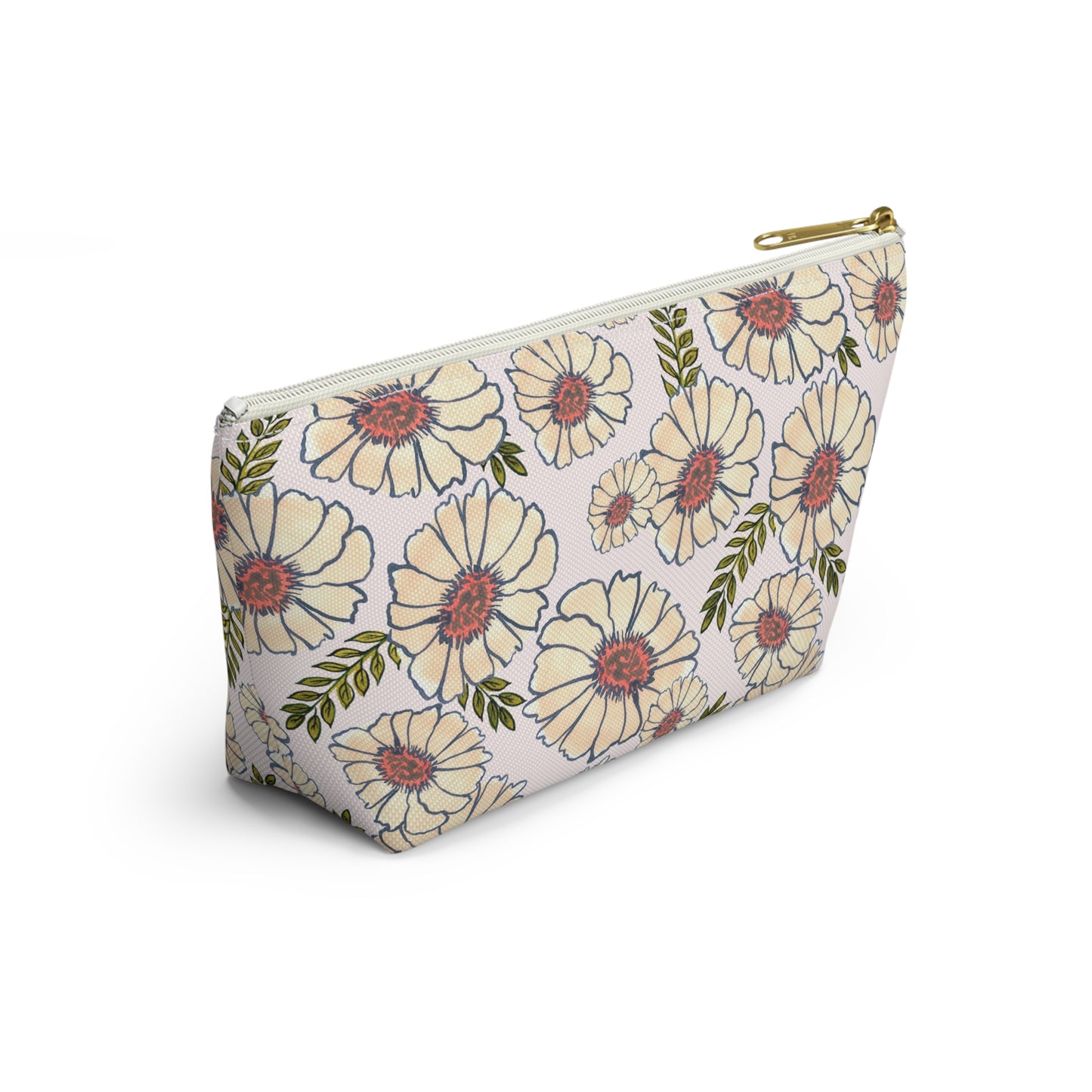 Neutral Blooms Accessory Bag