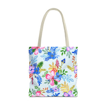 Load image into Gallery viewer, Blooming Harmony in Blue Tote Bag
