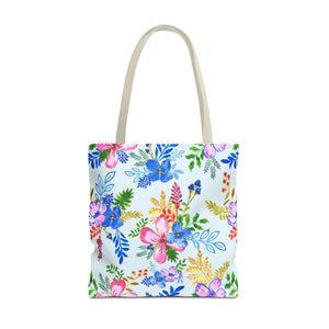 Blooming Harmony in Blue Tote Bag