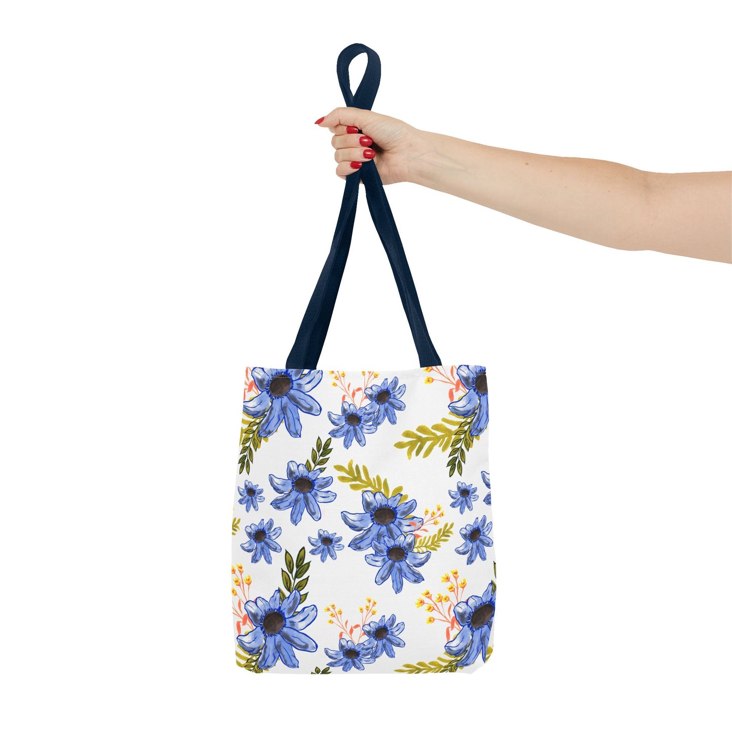 Petal Dance in Blue Tote Bag