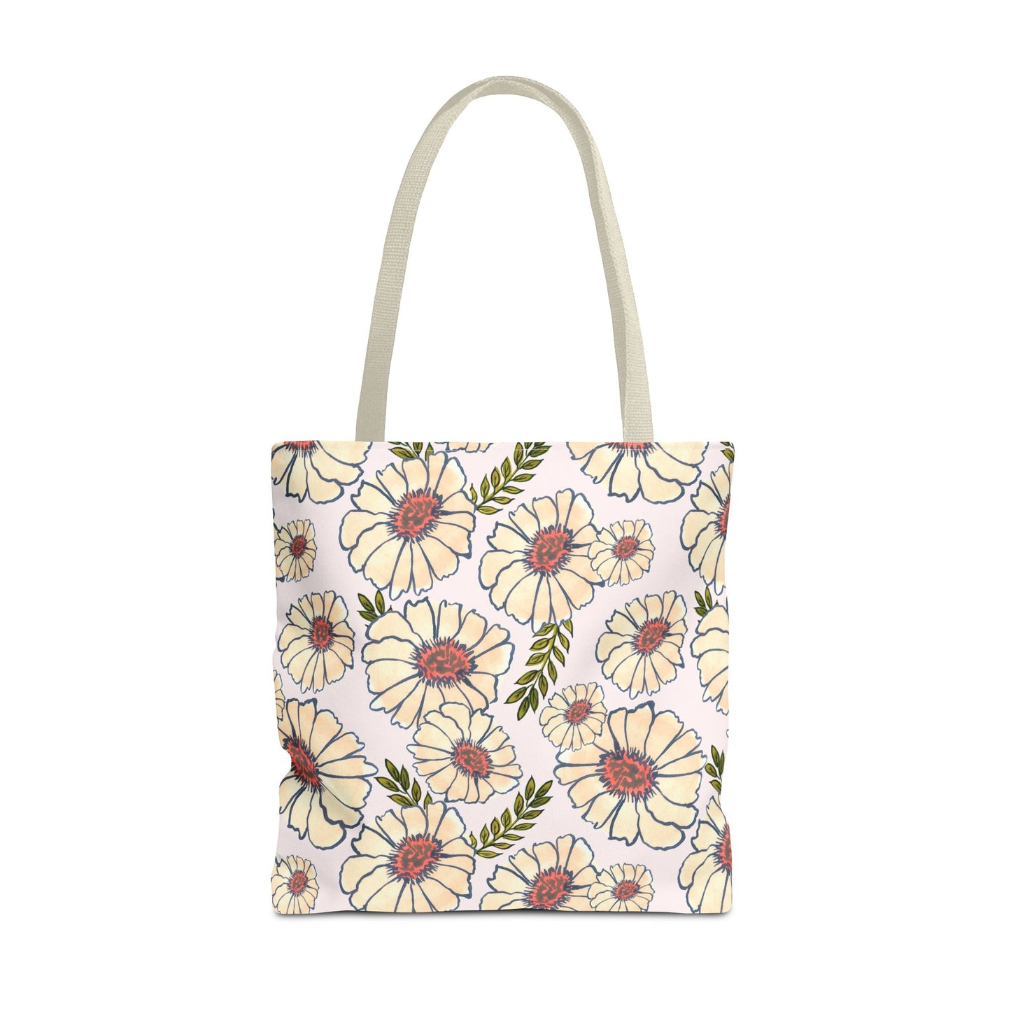 Neutral Blooms Tote Bag