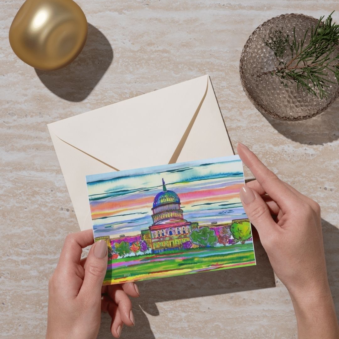 Capitol in Colors Greeting Card