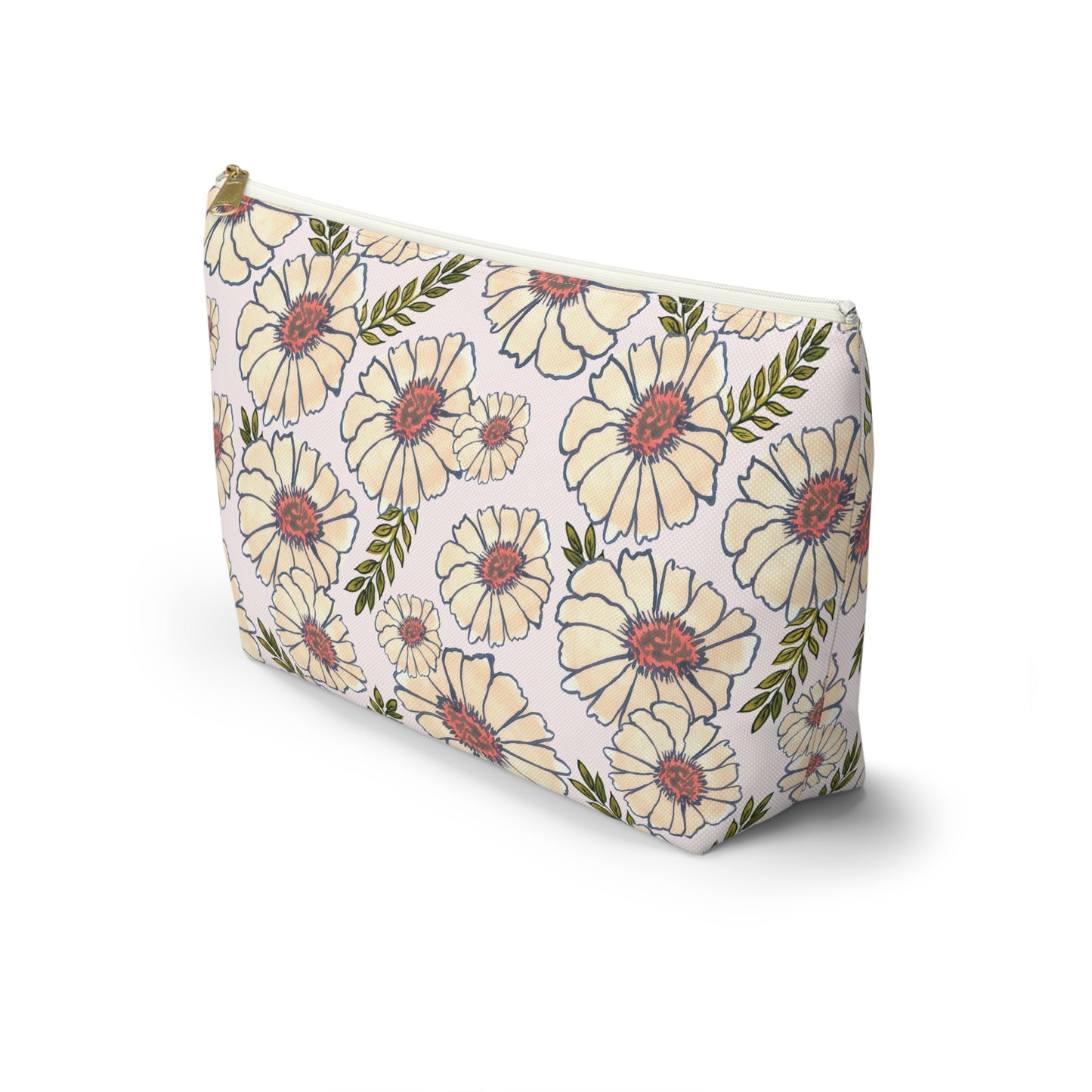 Neutral Blooms Accessory Bag