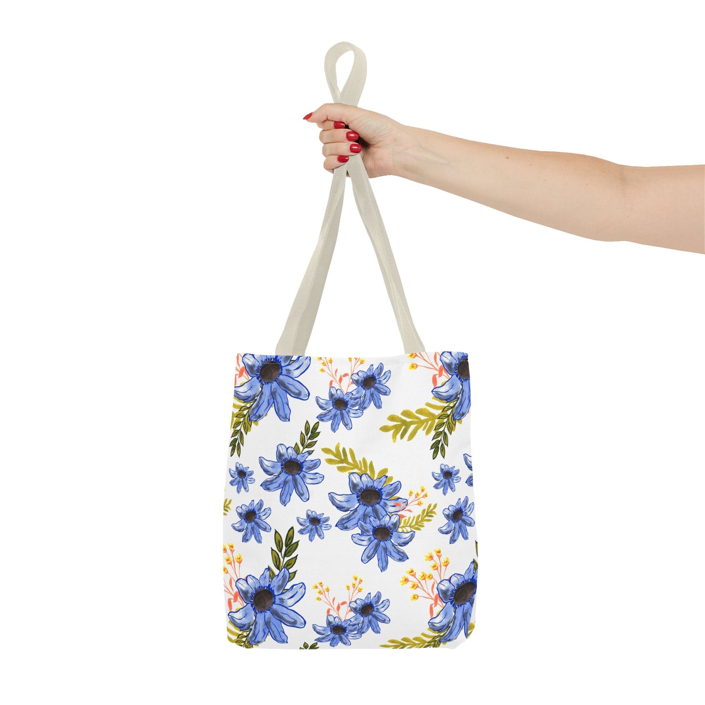 Petal Dance in Blue Tote Bag