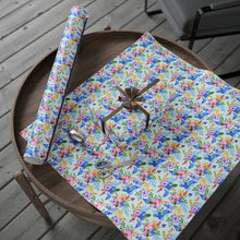 Load image into Gallery viewer, Blooming Harmony in Blue Wrapping Paper
