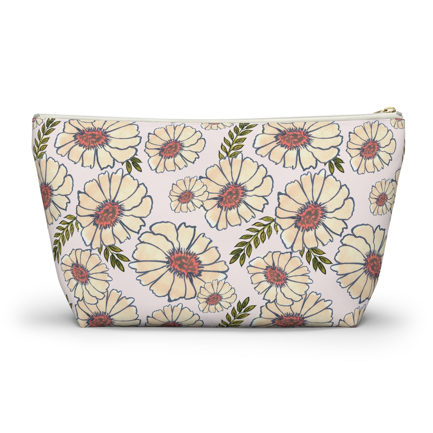 Neutral Blooms Accessory Bag