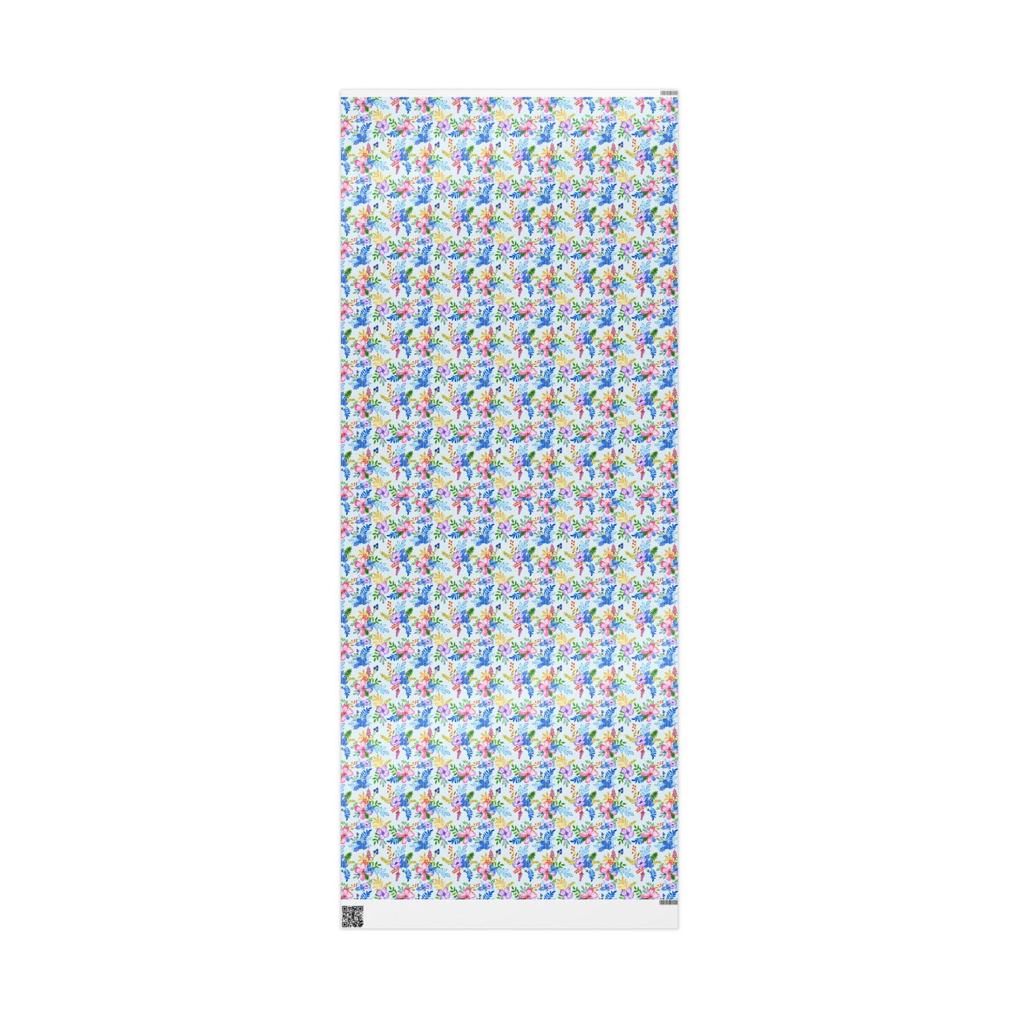 Blooming Harmony in Blue Wrapping Paper