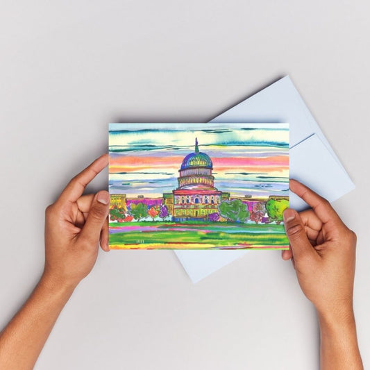 Capitol in Colors Greeting Card