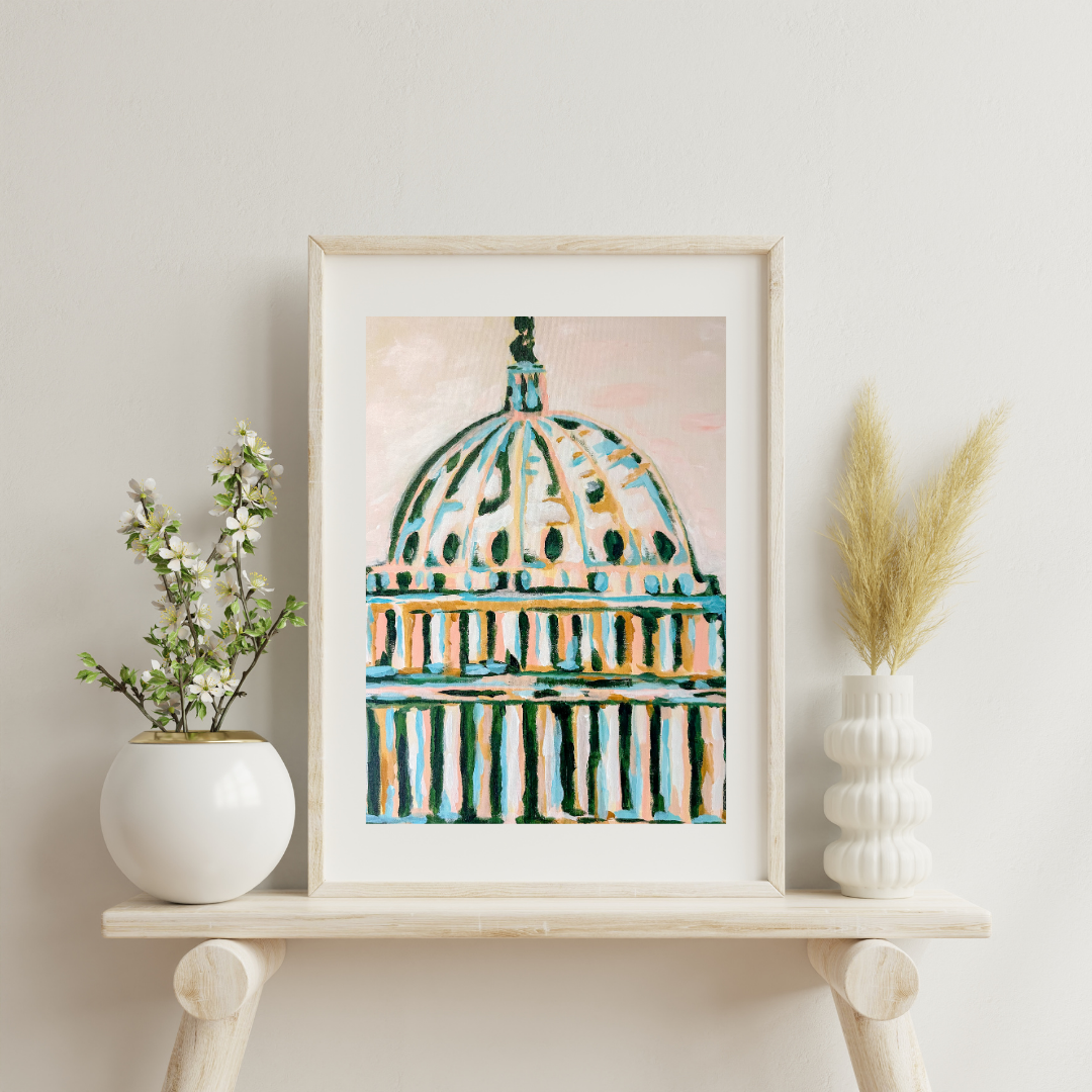 Dome at Sunset Print