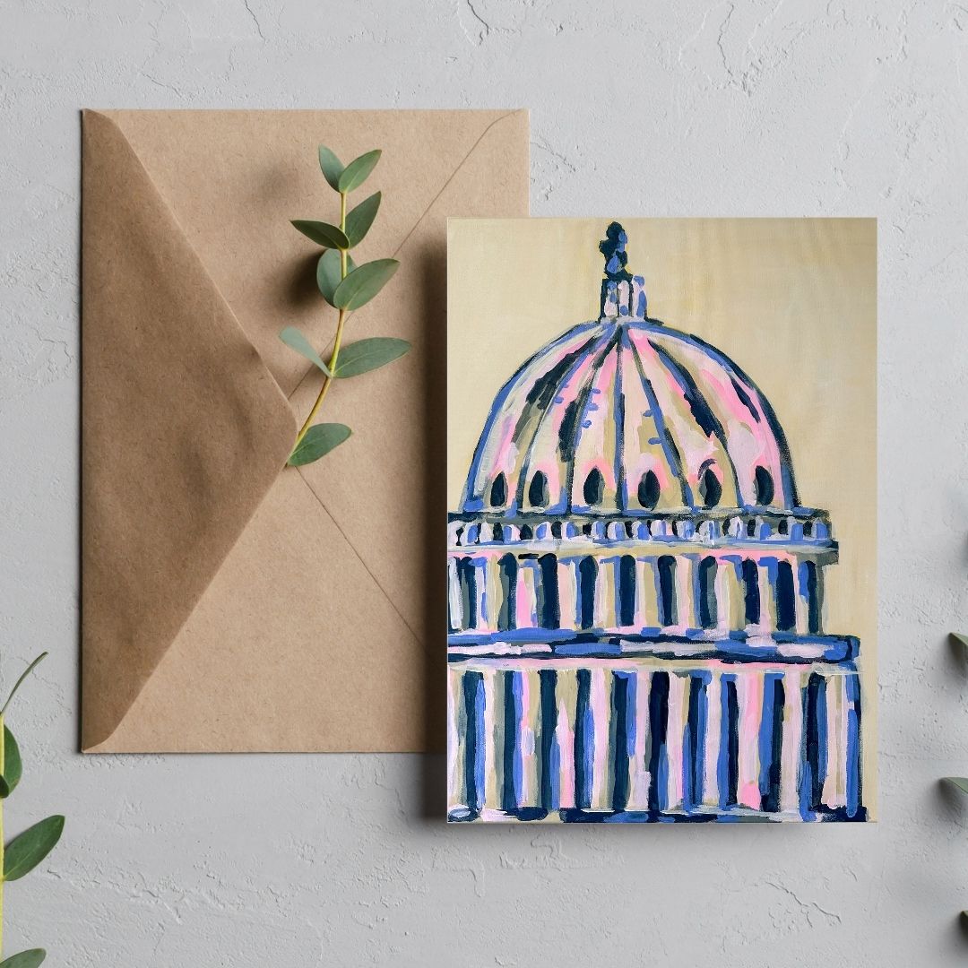 Dome at Sunrise Greeting Card