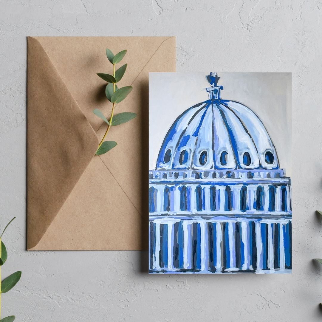 Moonlit Dome Greeting Card