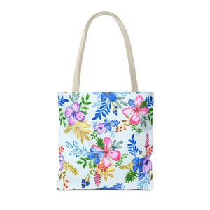 Blooming Harmony in Blue Tote Bag