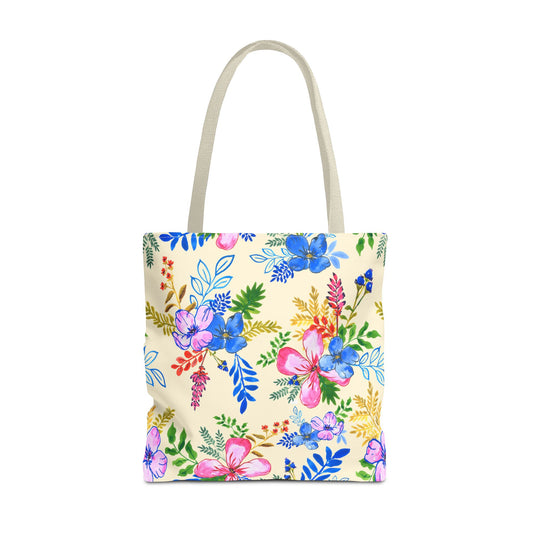 Blooming Harmony in Buttercream Tote Bag