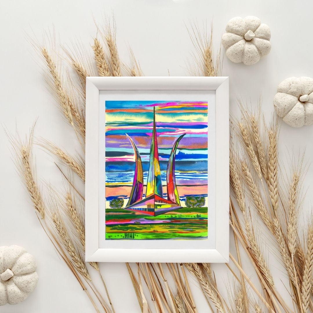 Air Force Memorial in Colors Print