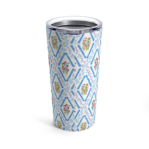 Blooming Harmony Argyle Tumbler