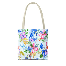 Load image into Gallery viewer, Blooming Harmony in Blue Tote Bag
