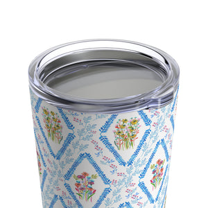 Blooming Harmony Argyle Tumbler