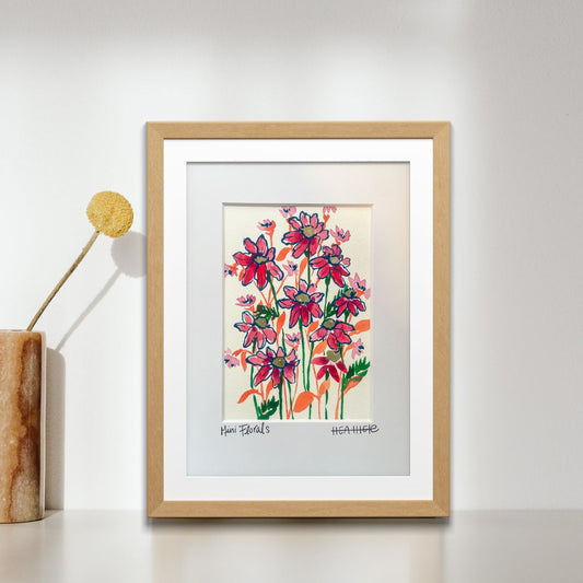 "RedWildflower Patch" Mini on Paper