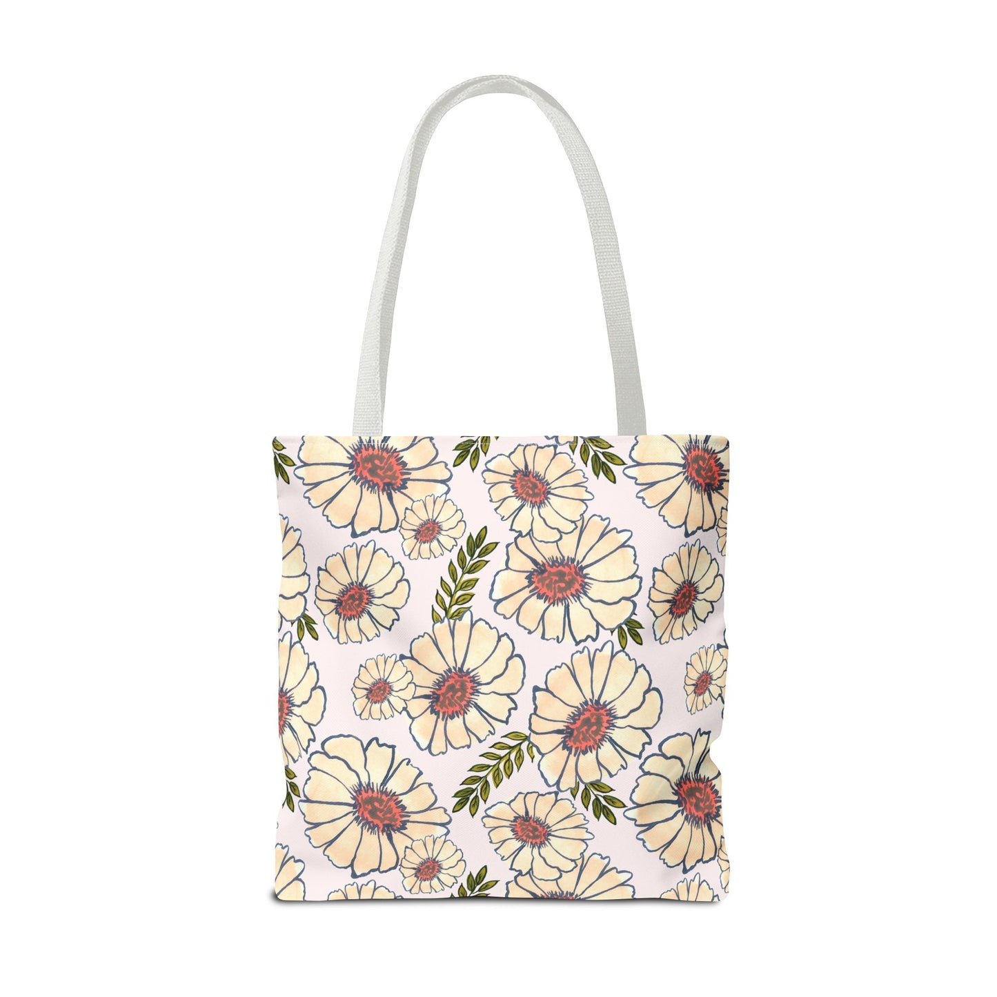 Neutral Blooms Tote Bag