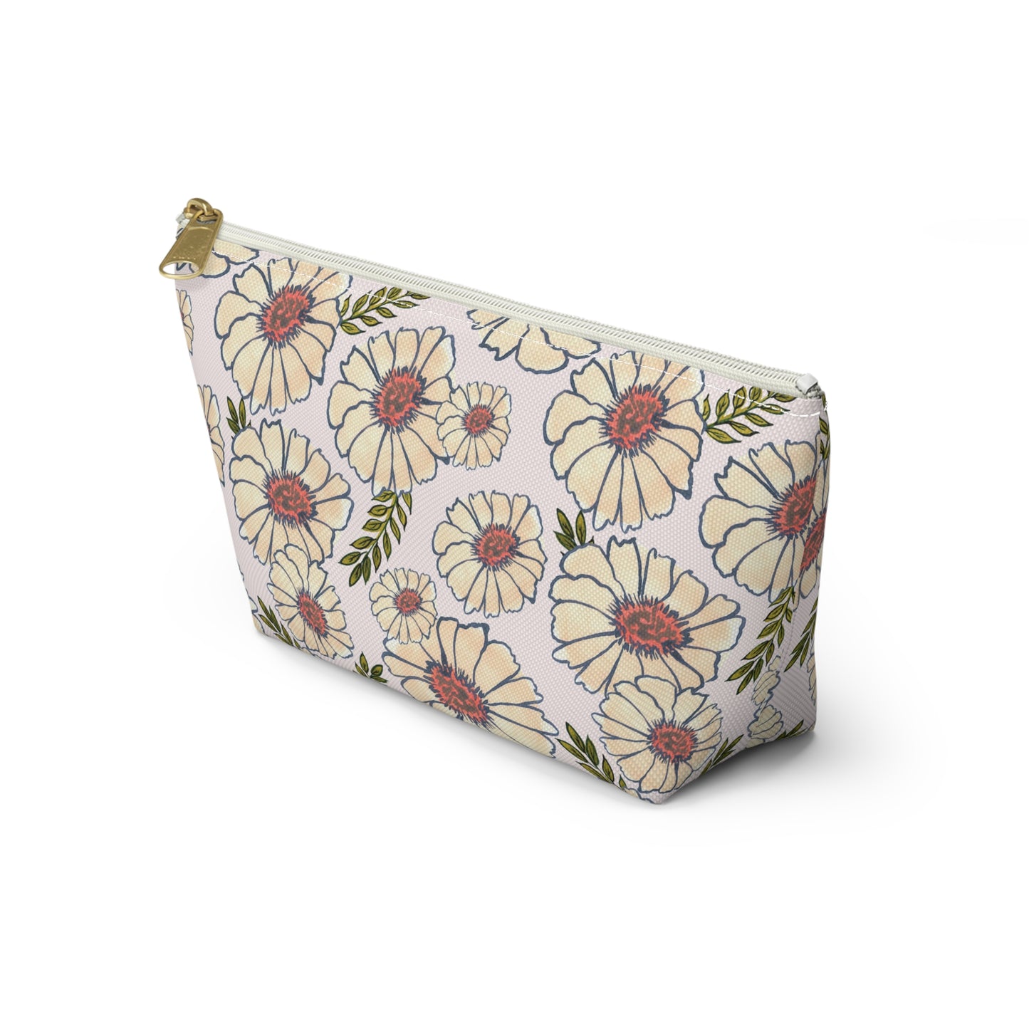 Neutral Blooms Accessory Bag