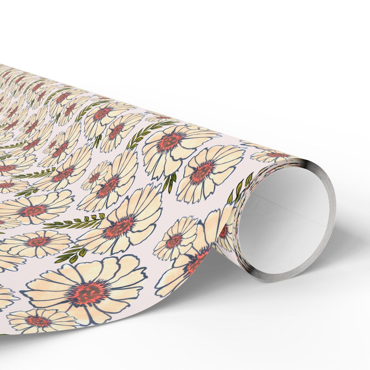 Neutral Blooms Wrapping Paper