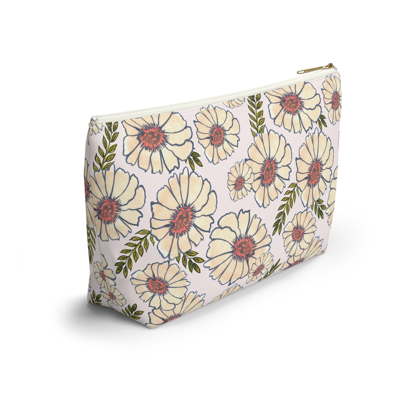 Neutral Blooms Accessory Bag